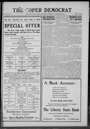 The Sopar Democrat (Choctaw County, Okla.), Vol. 8, No. 41, Ed. 1 Thursday, February 27, 1919