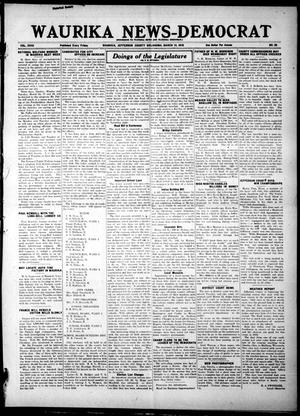 Primary view of object titled 'Waurika News-Democrat (Waurika, Okla.), Vol. 18, No. 29, Ed. 1 Friday, March 14, 1919'.
