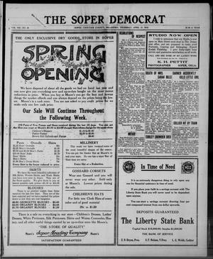 The Sopar Democrat (Choctaw County, Okla.), Vol. 8, No. 48, Ed. 1 Thursday, April 17, 1919