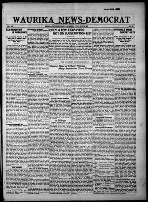 Primary view of object titled 'Waurika News-Democrat (Waurika, Okla.), Vol. 19, No. 40, Ed. 1 Friday, May 28, 1920'.