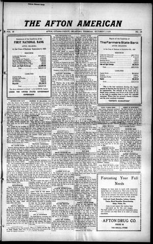 The Afton American (Afton, Okla.), Vol. 13, No. 23, Ed. 1 Thursday, October 7, 1920