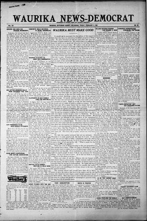 Primary view of object titled 'Waurika News-Democrat (Waurika, Okla.), Vol. 20, No. 23, Ed. 1 Friday, February 4, 1921'.