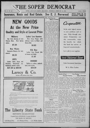 The Sopar Democrat (Choctaw County, Okla.), Vol. 10, No. 39, Ed. 1 Thursday, February 10, 1921