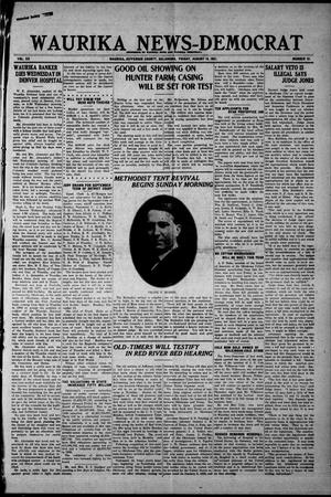 Waurika News-Democrat (Waurika, Okla.), Vol. 20, No. 51, Ed. 1 Friday, August 19, 1921