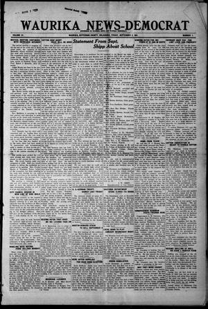 Waurika News-Democrat (Waurika, Okla.), Vol. 21, No. 1, Ed. 1 Friday, September 2, 1921