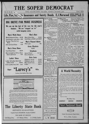The Sopar Democrat (Choctaw County, Okla.), Vol. 11, No. 29, Ed. 1 Thursday, December 1, 1921