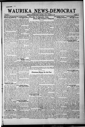 Primary view of object titled 'Waurika News-Democrat (Waurika, Okla.), Vol. 21, No. 16, Ed. 1 Friday, December 16, 1921'.
