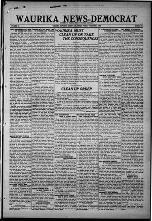 Waurika News-Democrat (Waurika, Okla.), Vol. 21, No. 23, Ed. 1 Friday, February 3, 1922