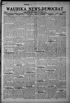 Waurika News-Democrat (Waurika, Okla.), Vol. 21, No. 24, Ed. 1 Friday, February 10, 1922