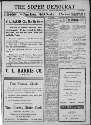 The Sopar Democrat (Choctaw County, Okla.), Vol. 11, No. 40, Ed. 1 Thursday, February 16, 1922