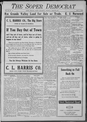 The Sopar Democrat (Choctaw County, Okla.), Vol. 12, No. 44, Ed. 1 Thursday, March 29, 1923