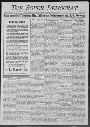 The Sopar Democrat (Choctaw County, Okla.), Vol. 13, No. 35, Ed. 1 Thursday, January 24, 1924