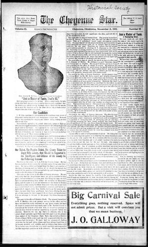 The Cheyenne Star. (Cheyenne, Okla.), Vol. 10, No. 16, Ed. 1 Thursday, November 3, 1910