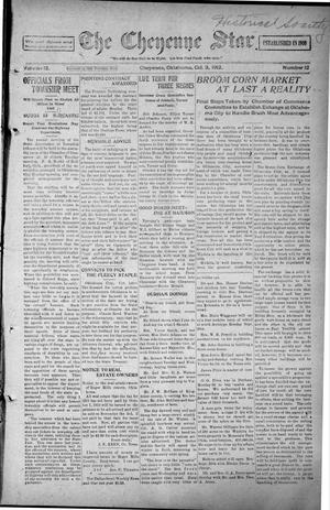 The Cheyenne Star (Cheyenne, Okla.), Vol. 12, No. 12, Ed. 1 Thursday, October 3, 1912
