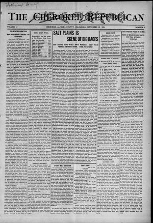 The Cherokee Republican (Cherokee, Okla.), Vol. 12, No. 9, Ed. 1 Friday, September 18, 1914