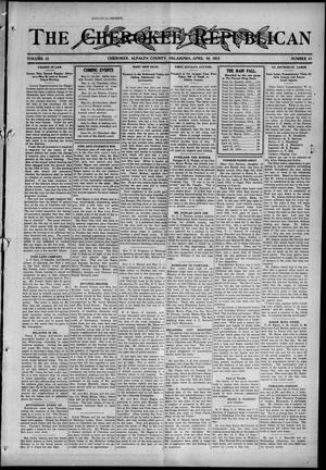The Cherokee Republican (Cherokee, Okla.), Vol. 12, No. 41, Ed. 1 Friday, April 30, 1915