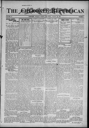 The Cherokee Republican (Cherokee, Okla.), Vol. 13, No. 5, Ed. 1 Friday, August 20, 1915