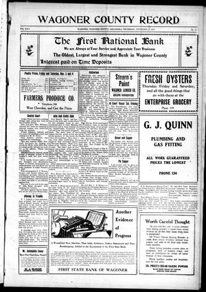 Primary view of object titled 'Wagoner County Record (Wagoner, Okla.), Vol. 25, No. 11, Ed. 1 Thursday, November 2, 1916'.