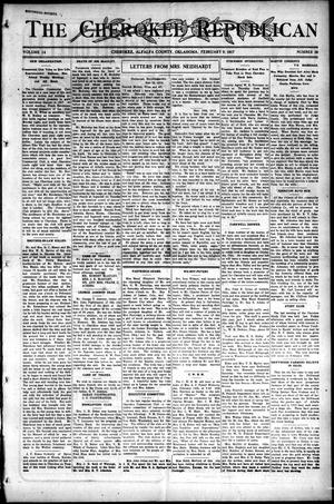 Primary view of object titled 'The Cherokee Republican (Cherokee, Okla.), Vol. 14, No. 30, Ed. 1 Friday, February 9, 1917'.