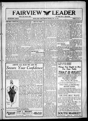 Fairview Leader (Fairview, Okla.), Vol. 11, No. 40, Ed. 1 Thursday, November 15, 1917