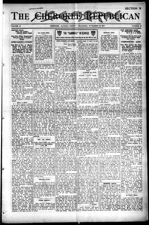The Cherokee Republican (Cherokee, Okla.), Vol. 15, No. 18, Ed. 1 Friday, November 16, 1917