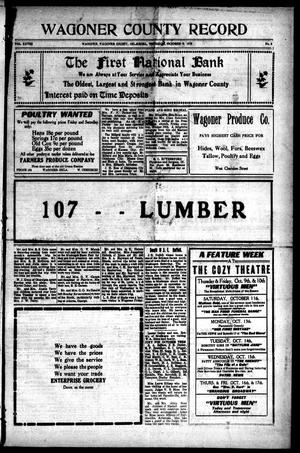 Wagoner County Record (Wagoner, Okla.), Vol. 28, No. 8, Ed. 1 Thursday, October 9, 1919