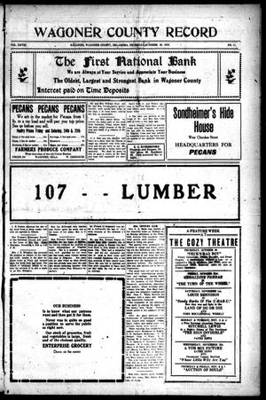Wagoner County Record (Wagoner, Okla.), Vol. 28, No. 11, Ed. 1 Thursday, October 30, 1919