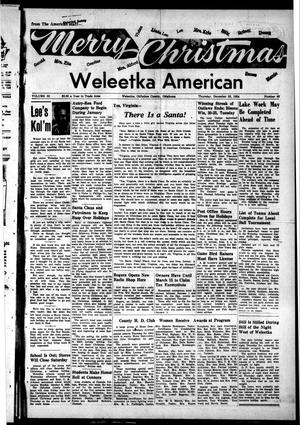 Primary view of object titled 'Weleetka American (Weleetka, Okla.), Vol. 52, No. 40, Ed. 1 Thursday, December 23, 1954'.