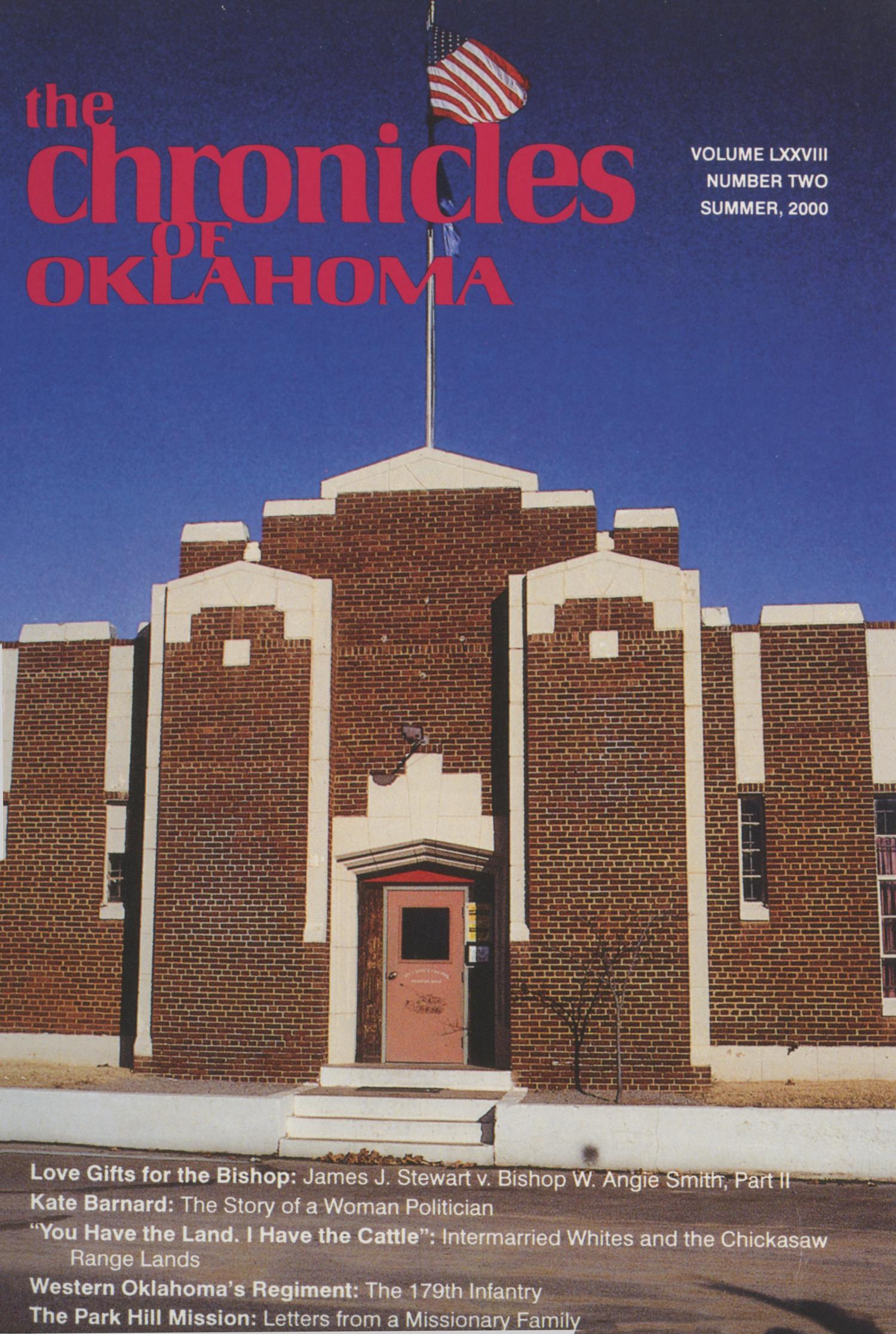 Chronicles of Oklahoma, Volume 78, Number 2, Summer 2000
                                                
                                                    Front Cover
                                                