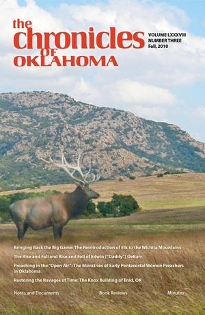 Primary view of object titled 'Chronicles of Oklahoma, Volume 88, Number 3, Fall 2010'.