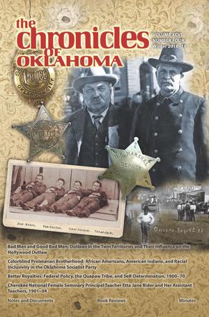 Chronicles of Oklahoma, Volume 96, Number 4, Winter 2018-19