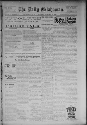 The Daily Oklahoman. (Oklahoma City, Okla. Terr.), Vol. 7, No. 47, Ed. 1 Saturday, February 23, 1895