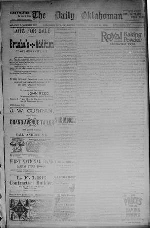 The Daily Oklahoman (Oklahoma City, Okla.), Vol. 7, No. 237, Ed. 1 Tuesday, October 15, 1895