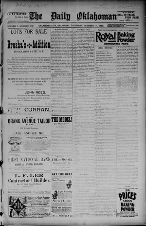 The Daily Oklahoman (Oklahoma City, Okla.), Vol. 7, No. 238, Ed. 1 Thursday, October 17, 1895