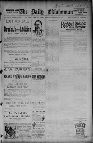 The Daily Oklahoman (Oklahoma City, Okla.), Vol. 7, No. 243, Ed. 1 Sunday, October 27, 1895