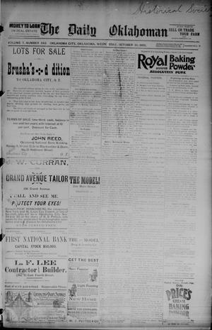 The Daily Oklahoman (Oklahoma City, Okla.), Vol. 7, No. 243, Ed. 1 Wednesday, October 30, 1895