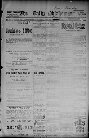 The Daily Oklahoman (Oklahoma City, Okla.), Vol. 7, No. 243, Ed. 1 Friday, November 1, 1895