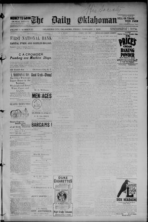 The Daily Oklahoman (Oklahoma City, Okla.), Vol. 8, No. 32, Ed. 1 Friday, February 7, 1896