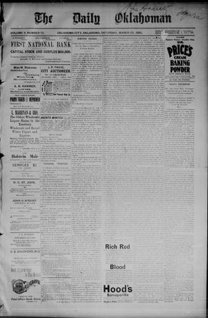 The Daily Oklahoman (Oklahoma City, Okla.), Vol. 8, No. 75, Ed. 1 Saturday, March 28, 1896