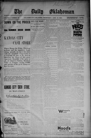 The Daily Oklahoman (Oklahoma City, Okla.), Vol. 8, No. 121, Ed. 1 Wednesday, June 24, 1896