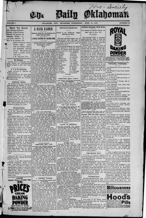 Primary view of object titled 'The Daily Oklahoman (Oklahoma City, Okla.), Vol. 9, No. 154, Ed. 1 Wednesday, June 30, 1897'.