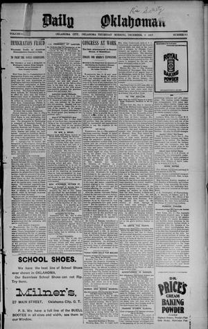 Daily Oklahoman (Oklahoma City, Okla.), Vol. 10, No. 311, Ed. 1 Thursday, December 9, 1897