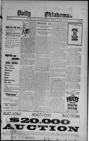 Daily Oklahoman (Oklahoma City, Okla.), Vol. 10, No. 12, Ed. 1 Saturday, January 15, 1898