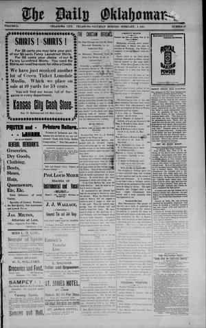 Primary view of object titled 'The Daily Oklahoman. (Oklahoma City, Okla.), Vol. 10, No. 30, Ed. 1 Saturday, February 5, 1898'.