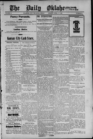 Primary view of object titled 'The Daily Oklahoman. (Oklahoma City, Okla.), Vol. 10, No. 88, Ed. 1 Friday, April 15, 1898'.