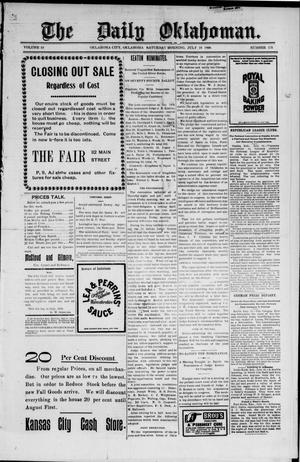 The Daily Oklahoman. (Oklahoma City, Okla.), Vol. 10, No. 173, Ed. 1 Saturday, July 16, 1898
