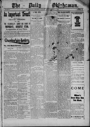The Daily Oklahoman. (Oklahoma City, Okla.), Vol. 10, No. 195, Ed. 1 Thursday, August 11, 1898