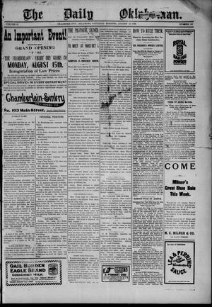 The Daily Oklahoman. (Oklahoma City, Okla.), Vol. 10, No. 197, Ed. 1 Saturday, August 13, 1898