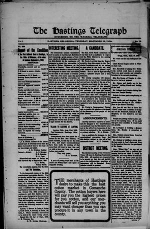 The Hastings Telegraph (Hastings, Okla.), Vol. 1, No. 16, Ed. 1 Thursday, September 13, 1906