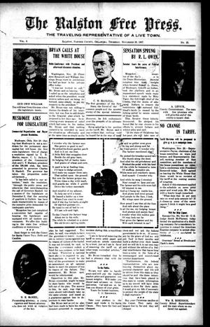 The Ralston Free Press. (Ralston, Okla.), Vol. 8, No. 23, Ed. 1 Thursday, November 28, 1907